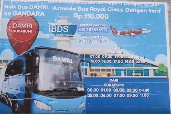 Jadwal Dan Tarif Bus Damri Dari Sukabumi Ke Bandara Soekarno Hatta